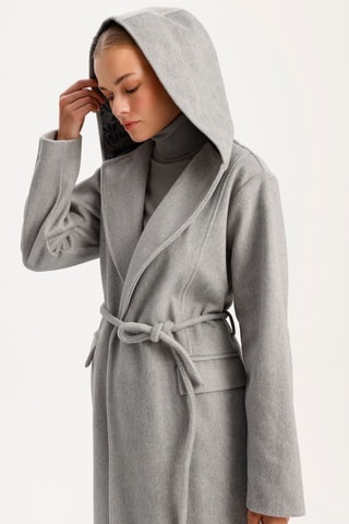 Manteau à capuche - Gris