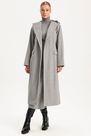 Manteau à capuche - Gris