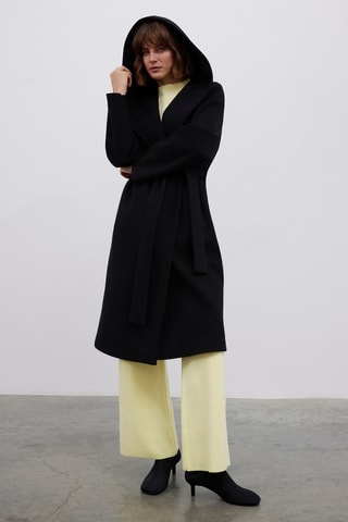 Manteau à capuche - Noir