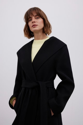 Manteau à capuche - Noir