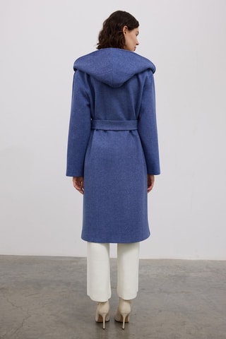 Manteau à capuche - Indigo