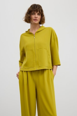 Veste à capuche - Vert citron