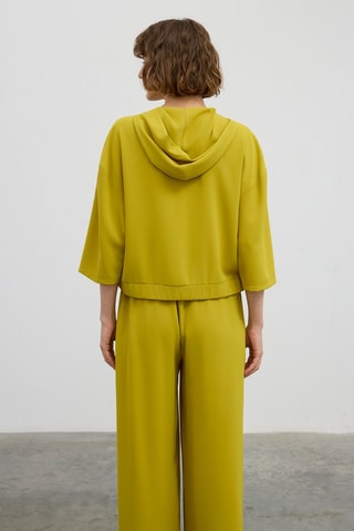 Veste à capuche - Vert citron