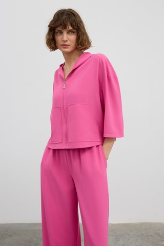 Veste à capuche - Fuchsia