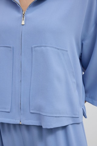 Veste à capuche - Bleu