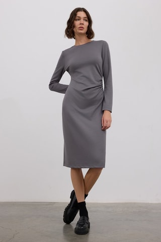 Robe midi - Gris