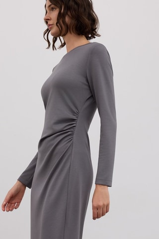 Robe midi - Gris