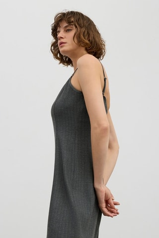Robe midi sans manches - Gris foncé