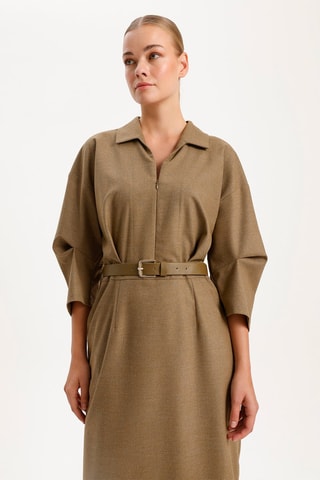 Robe droite - Beige