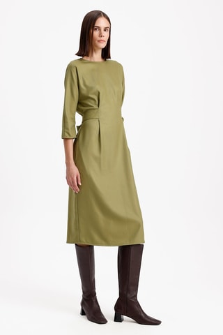 Robe droite - Vert olive