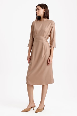 Robe droite - Taupe