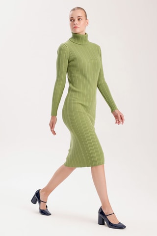 Robe fourreau - Vert olive