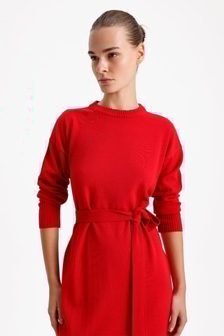 Robe midi - Rouge