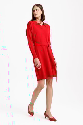 Robe droite - Rouge
