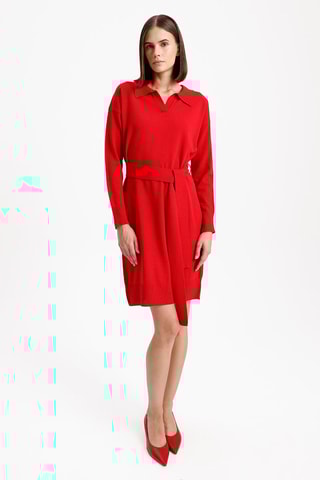 Robe droite - Rouge
