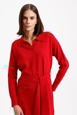 Robe droite - Rouge