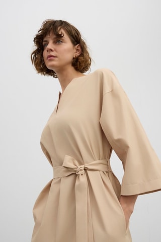 Robe midi - Beige