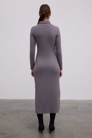 Robe longue - Gris foncé