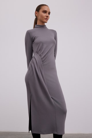 Robe longue - Gris foncé