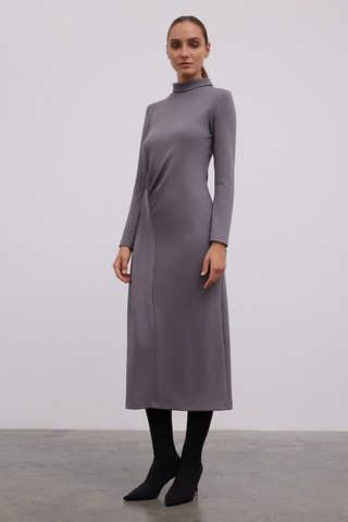 Robe longue - Gris foncé