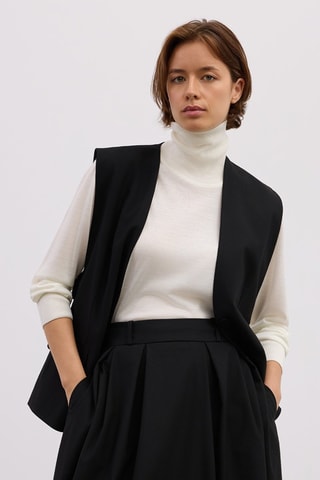 Gilet de costume sans manches - Noir