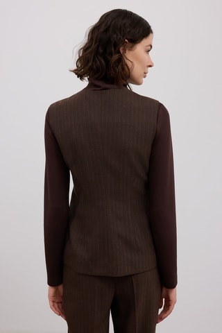 Gilet de costume sans manches - Marron