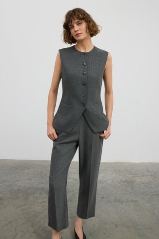 Gilet de costume sans manches - Gris anthracite