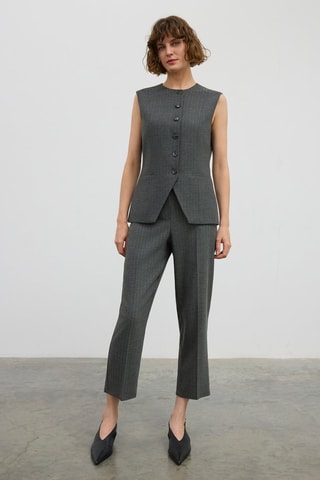 Gilet de costume sans manches - Gris anthracite