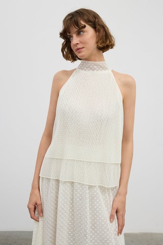 Top en dentelle - Ecru