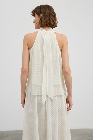 Top en dentelle - Ecru