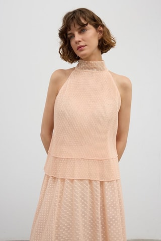 Top en dentelle - Rose