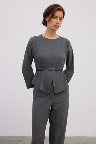 Blouse - Gris foncé
