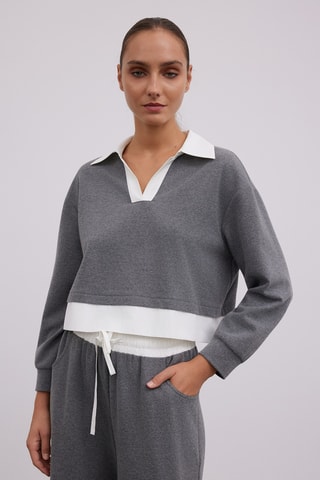 Blouse - Gris foncé