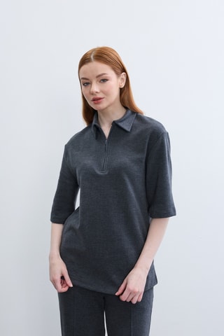 Blouse - Gris foncé