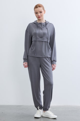 Sweat à capuche - Gris foncé