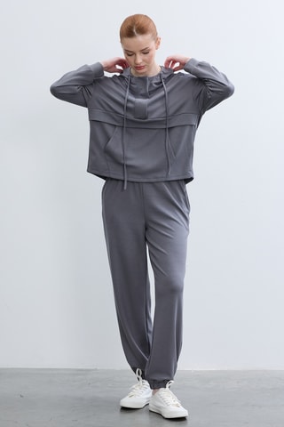 Sweat à capuche - Gris foncé