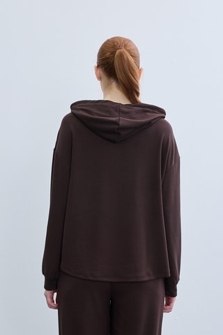 Sweat à capuche - Marron