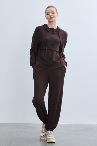 Sweat à capuche - Marron