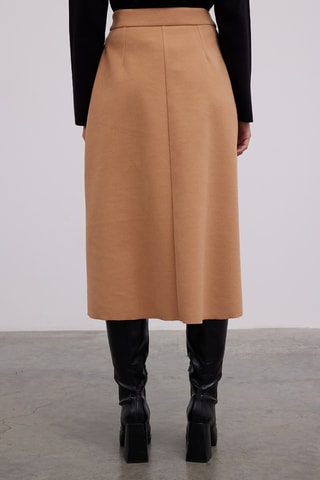 Jupe droite - Camel