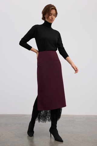 Jupe longue - Bordeaux