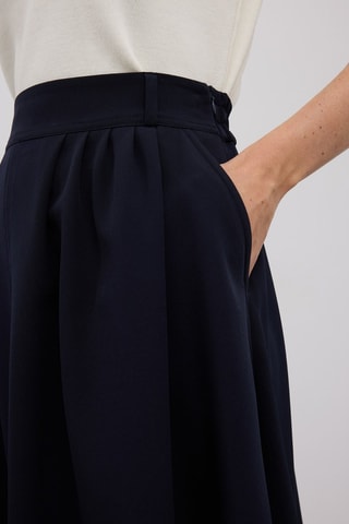 Jupe midi - Bleu marine