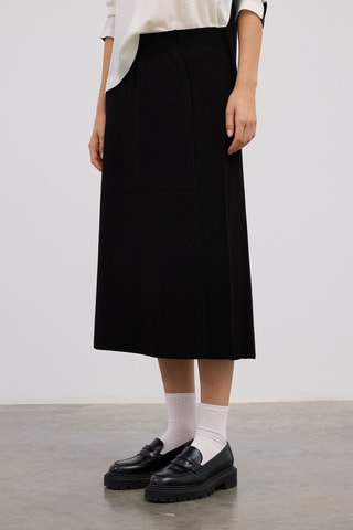 Jupe midi - Noir