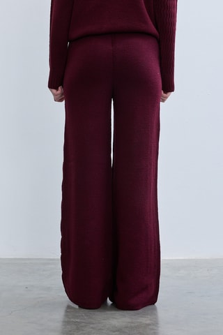 Pantalon wide legs - Bordeaux