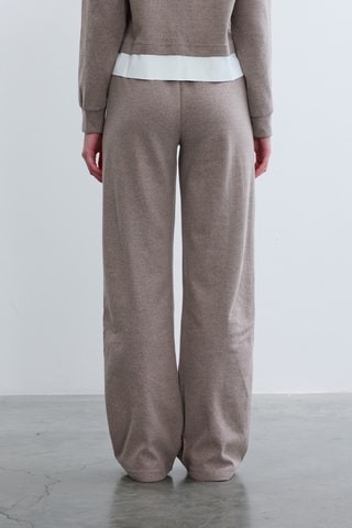 Pantalon droit - Taupe chiné