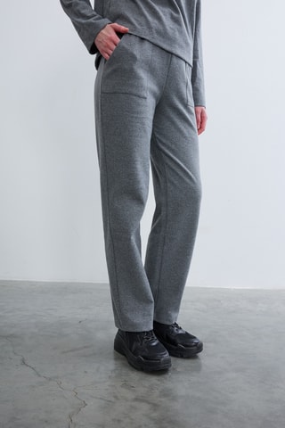 Pantalon droit - Anthracite chiné