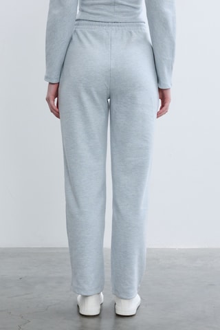 Pantalon droit - Bleu clair chiné