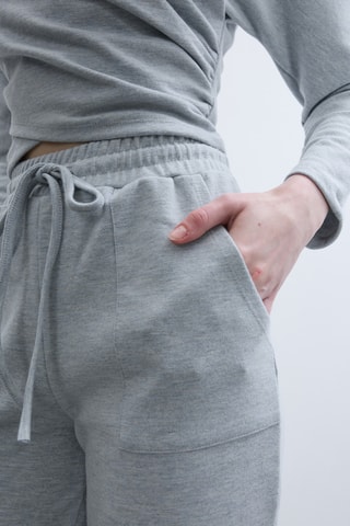 Pantalon droit - Bleu clair chiné