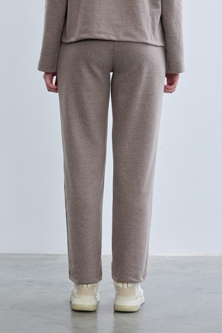 Pantalon droit - Taupe chiné
