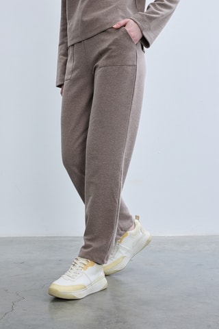 Pantalon droit - Taupe chiné