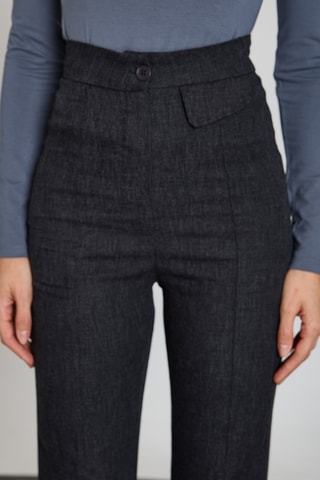 Pantalon wide legs taille haute - Noir